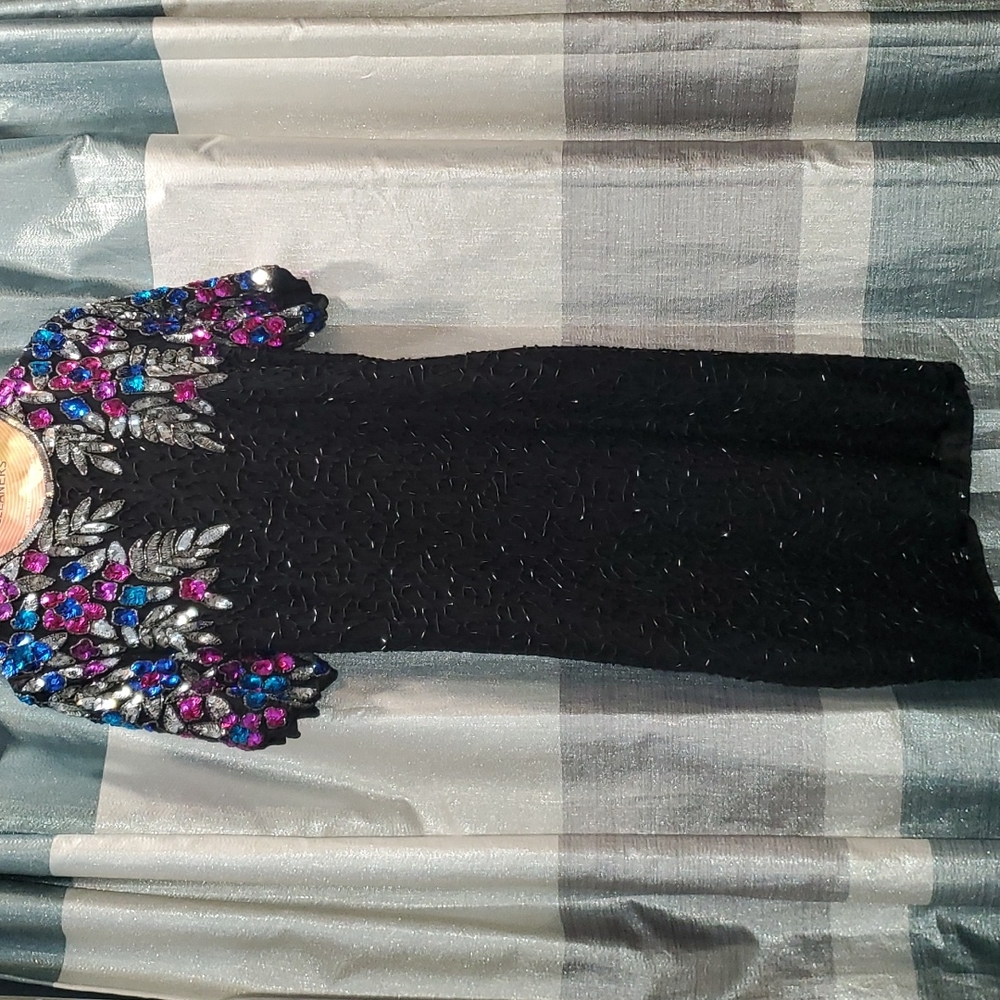 Vintage Beaded & Sequin dress. Size Small.